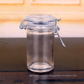 55ml 70ml small clear airtight glass jar with clip lid glass storage jar with clip lid